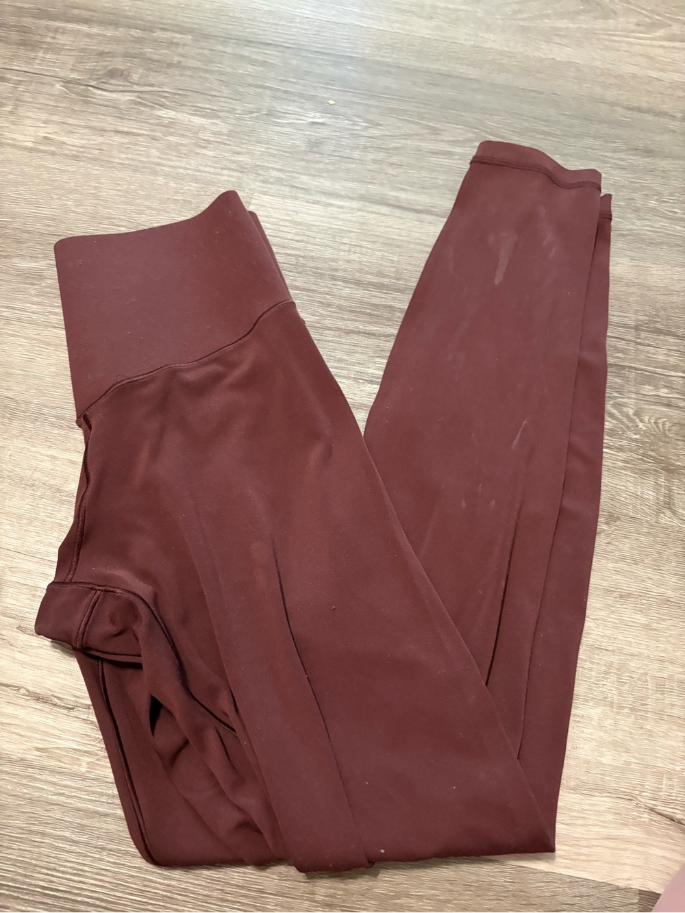 aerie High-Waist Burgundy Stretch Leggings